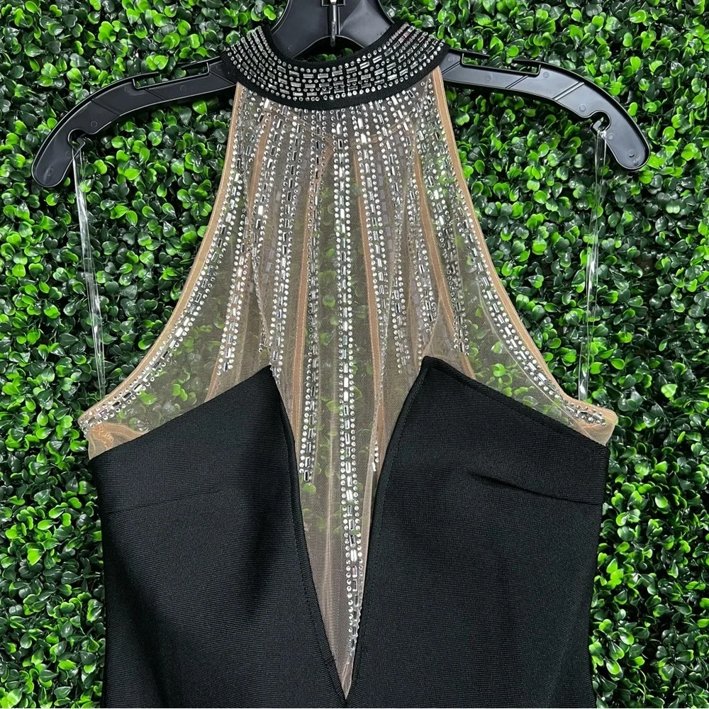 FASHION NOVA | Lina Embellished Bandage Mini Dress - Picture 11 of 15